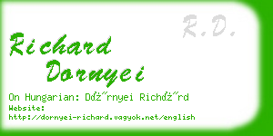 richard dornyei business card